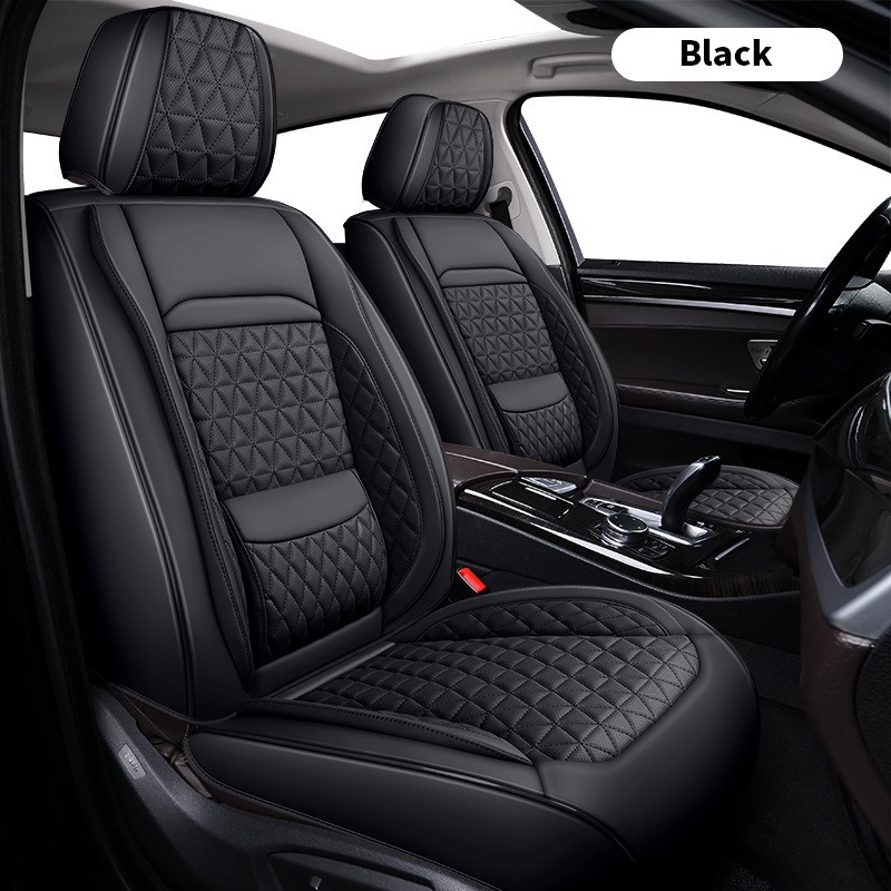 Leather Car Seat Covers Full Set Universal - Ensemble complet de housses de siège