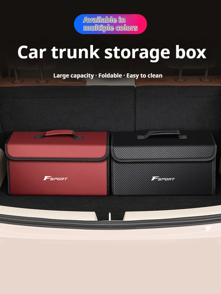 Boîte de rangement de coffre d - Car Trunk Organizer Foldable Storage Box avis et prix
