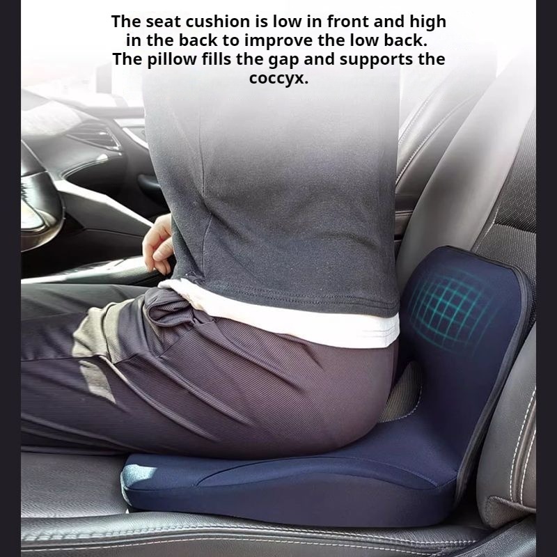 Coussin de siège rehausseur de - Memory Foam Car Neck Pillow Lumbar Support avis et prix