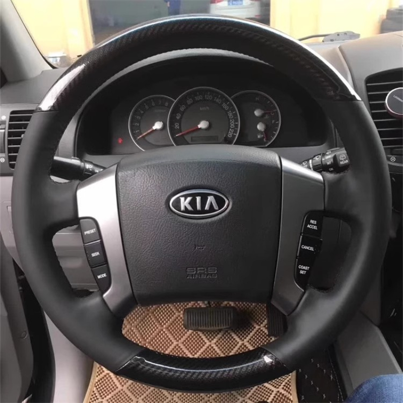 Pour Kia Sorento 2003-2009 Hou - Car Steering Wheel Cover Anti Slip Breathable avis et prix