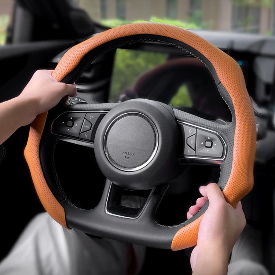 Housse de volant universelle e - Car Steering Wheel Cover Anti Slip Breathable avis et prix