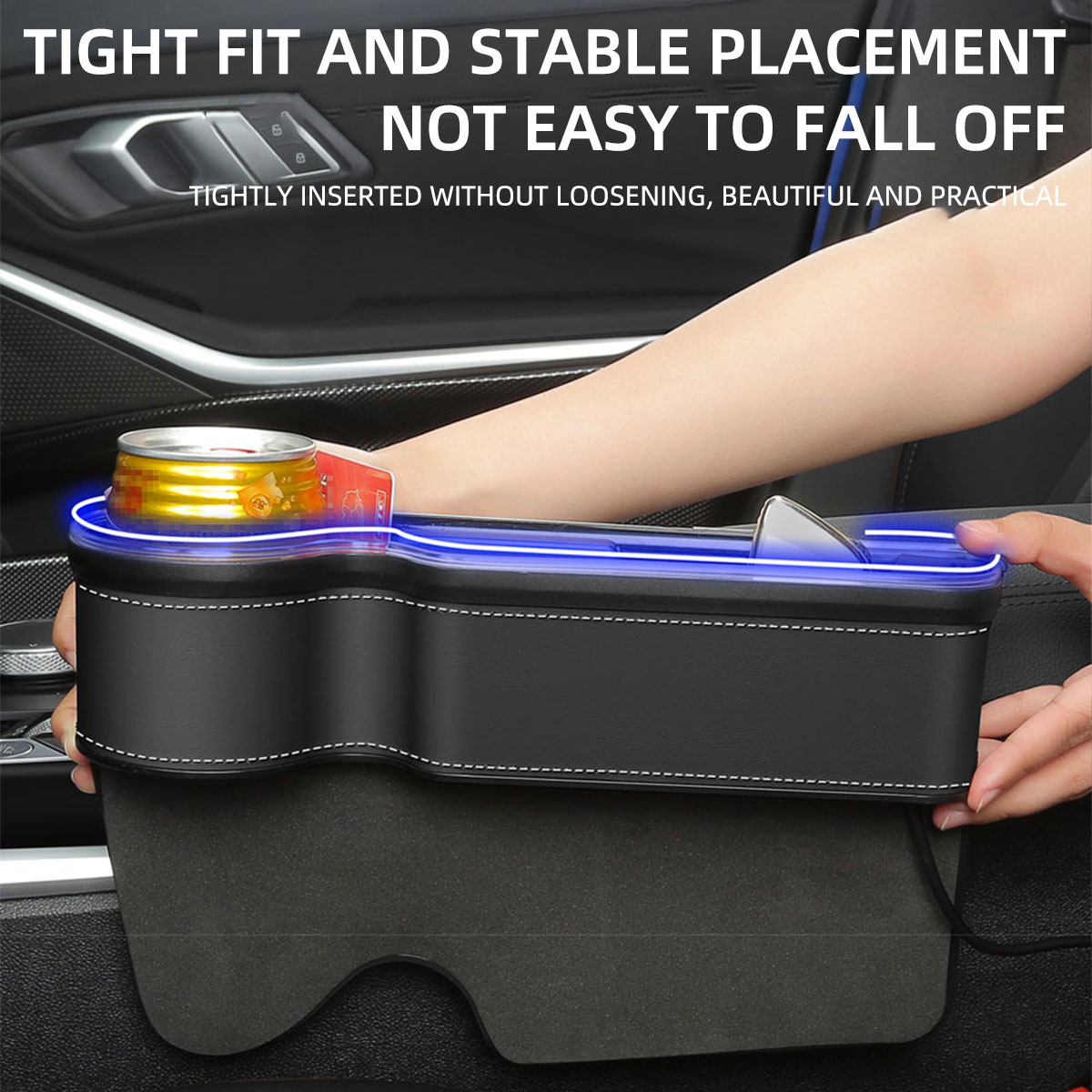Organisateur de rangement pour - Seat Gap Filler Organizer With Usb Charger avis et prix