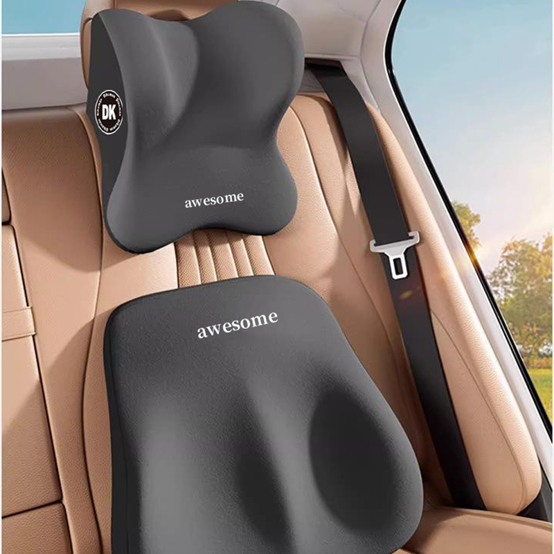 Ensemble de coussin de nuque e - Memory Foam Car Neck Pillow Lumbar Support avis et prix