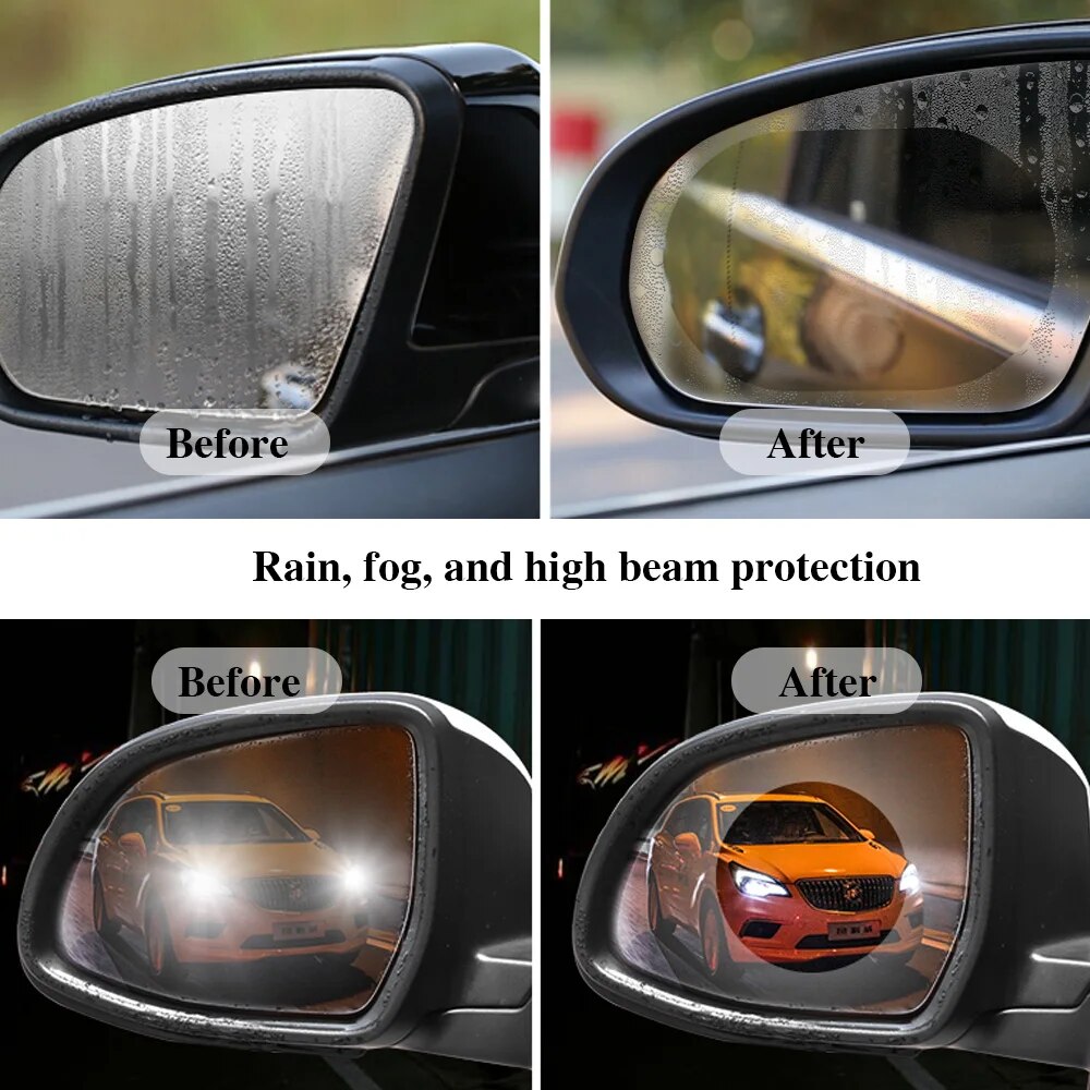 2 pièces de film de protection - Anti Glare Car Rearview Mirror Film avis et prix
