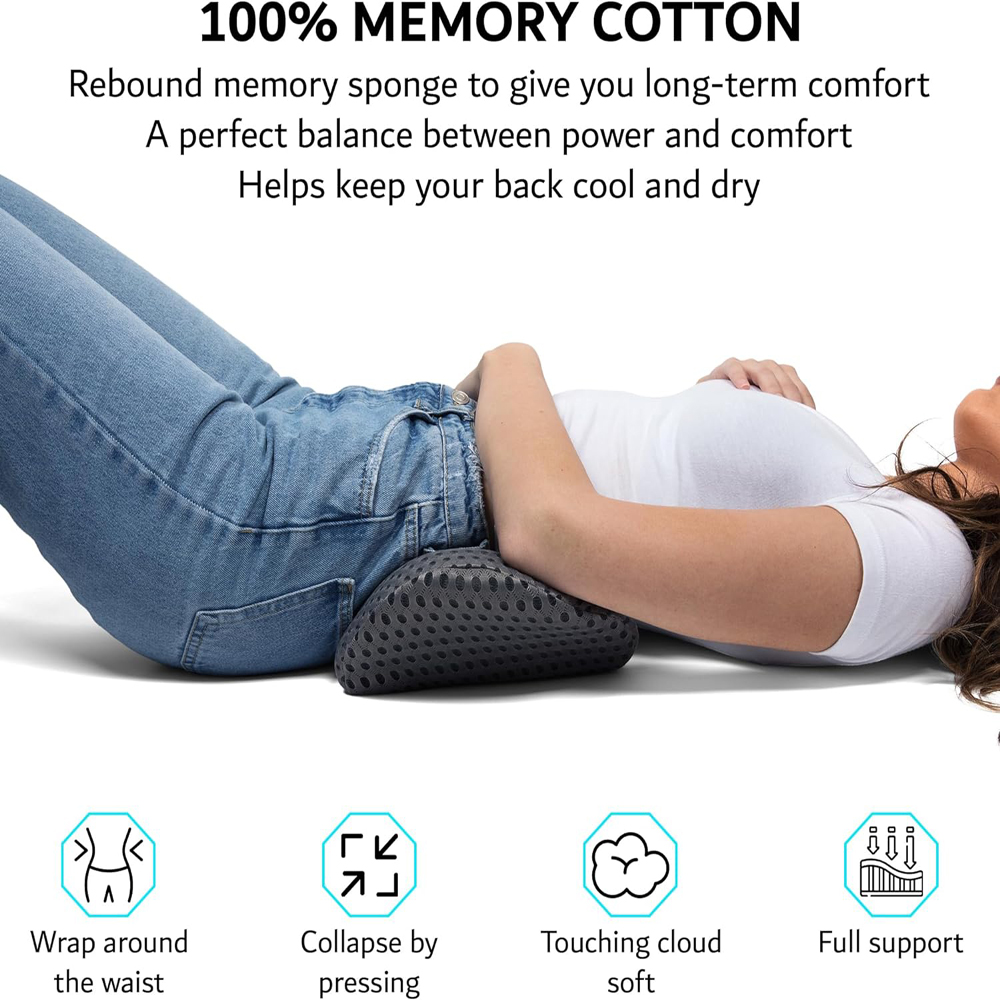 Coussin à mémoire de forme res - Memory Foam Car Neck Pillow Lumbar Support avis et prix