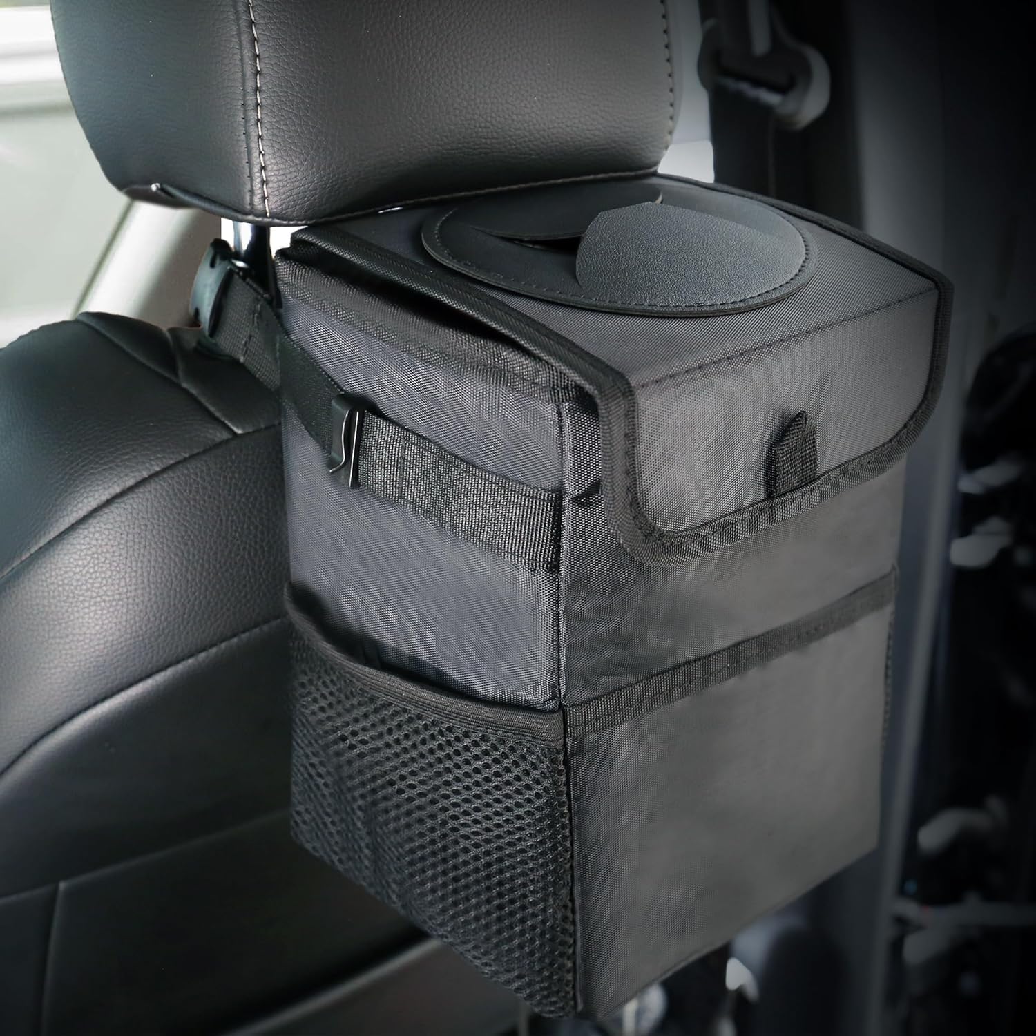 Poubelle de voiture 3 en 1 ave - Waterproof Car Trash Can With Lid avis et prix