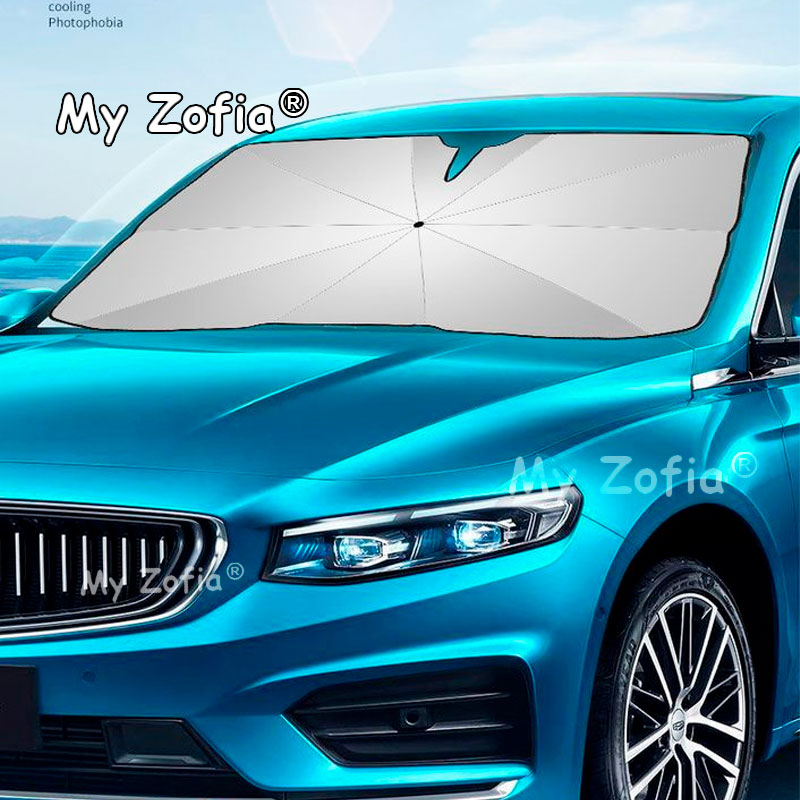 Pare-soleil pliable type parap - Car Sunshade Windshield Umbrella Foldable avis et prix