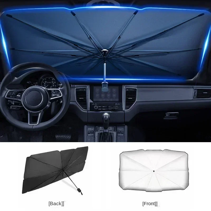 Parasol pare-soleil pliable po - Car Sunshade Windshield Umbrella Foldable avis et prix
