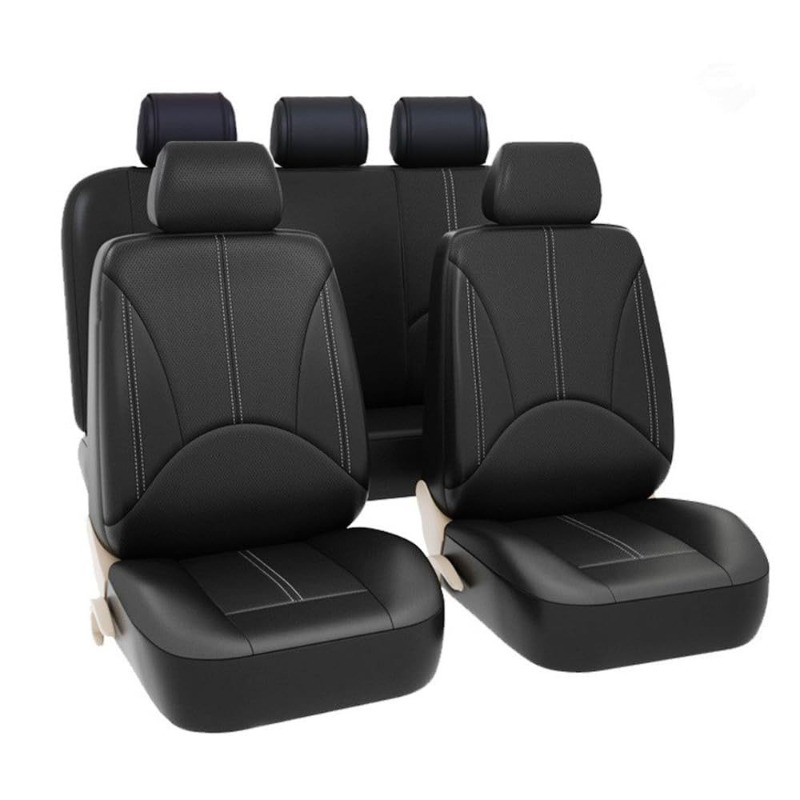Housses de siège de voiture un - Leather Car Seat Covers Full Set Universal avis et prix